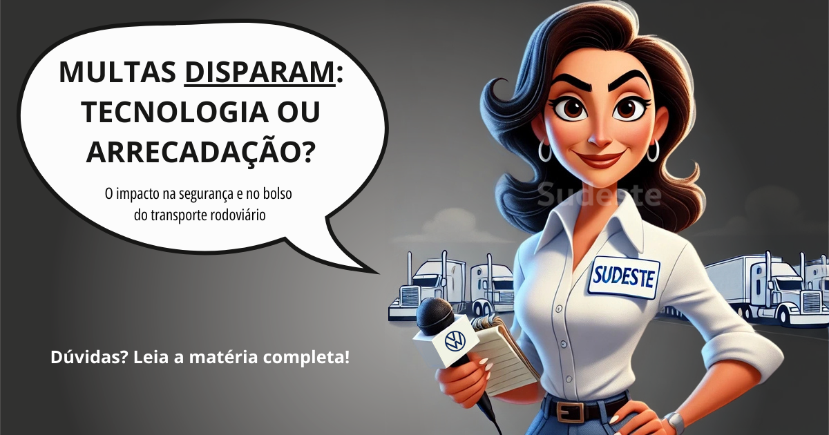 CTA para um blogpost: Multas em Rodovias: Impacto no Transporte Rodoviário em 2024 O avanço da tecnologia na fiscalização das rodovias brasileiras está gerando um impacto significativo no setor de transporte rodoviário. Saiba como isso afeta caminhoneiros e gestores de frota.